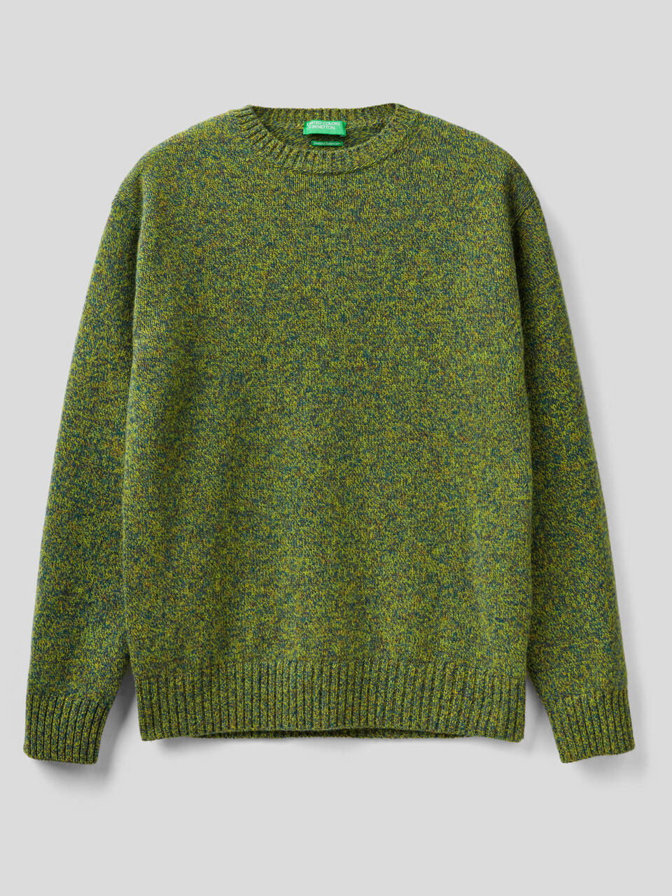 Maglia girocollo in pura lana Shetland image number 1