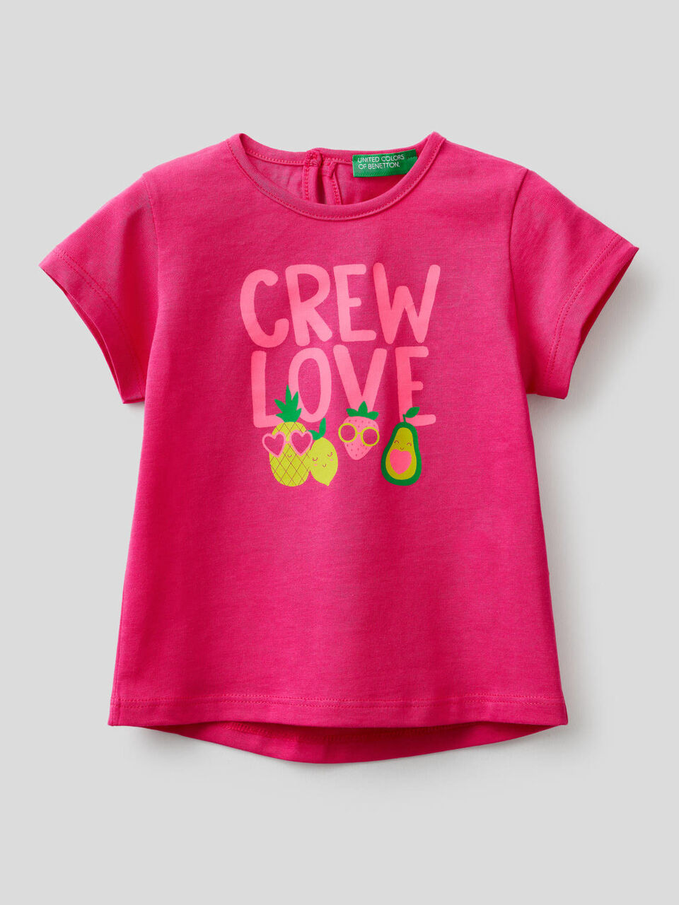 T-shirt con stampa fluo image number 1