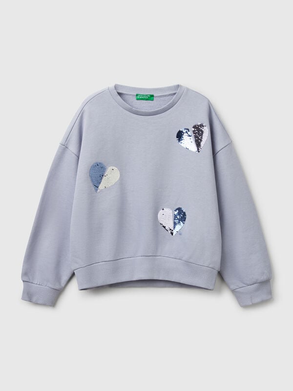 Felpa con paillettes Bambina