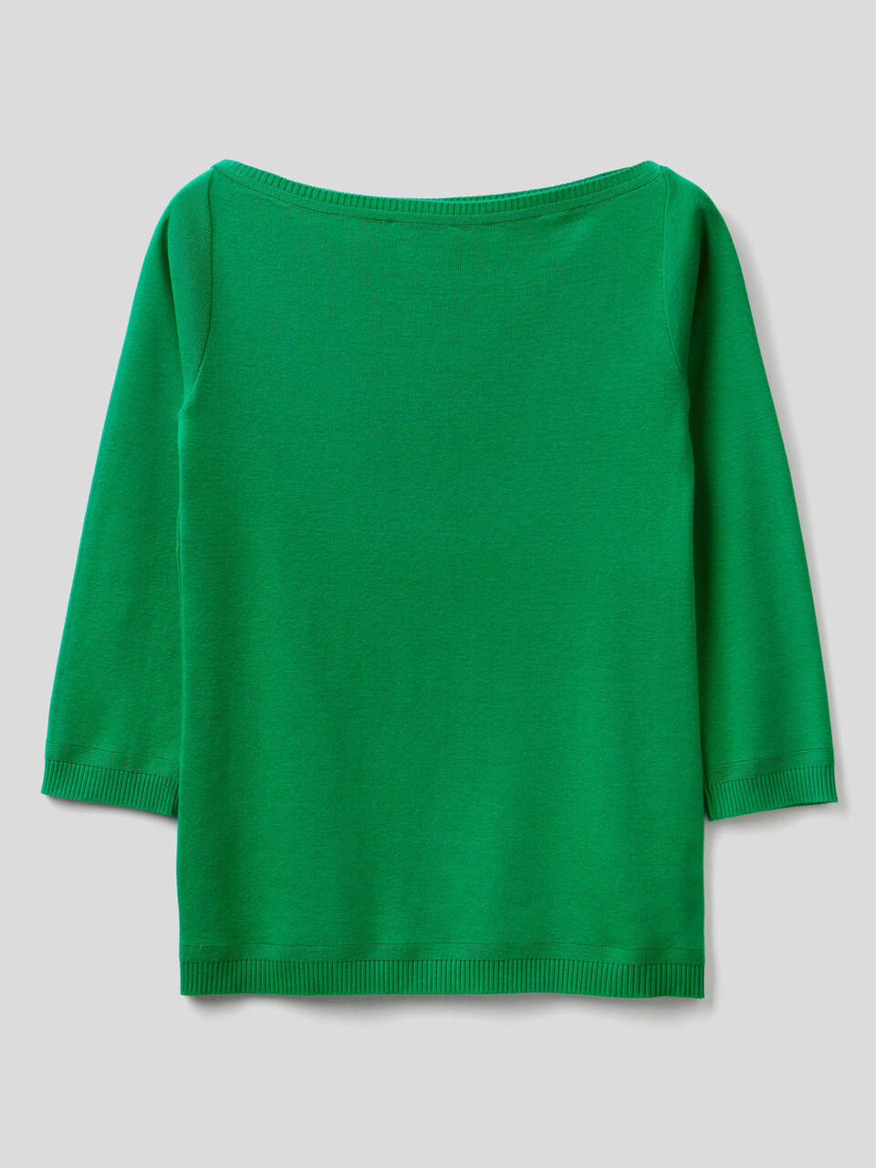 Maglia 100% cotone con scollo a barchetta image number 2
