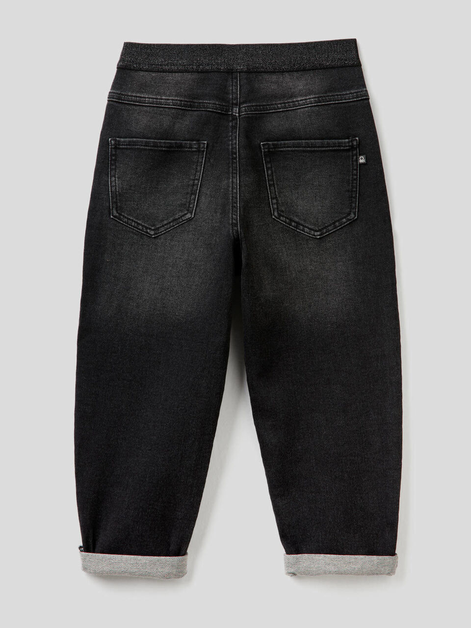 Jeans a palloncino con elastico in vita image number 2