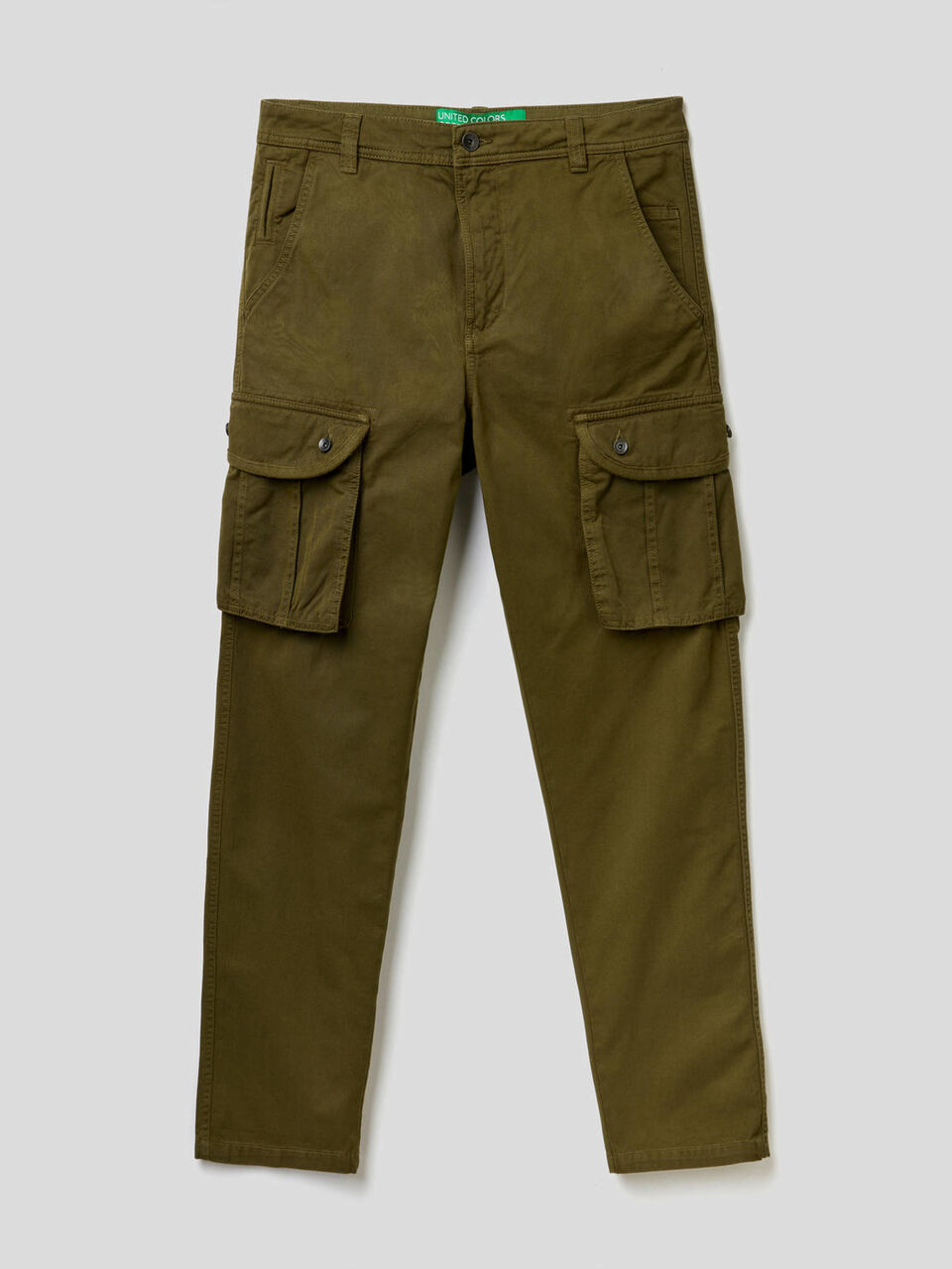 Pantaloni cargo 100% cotone image number 1
