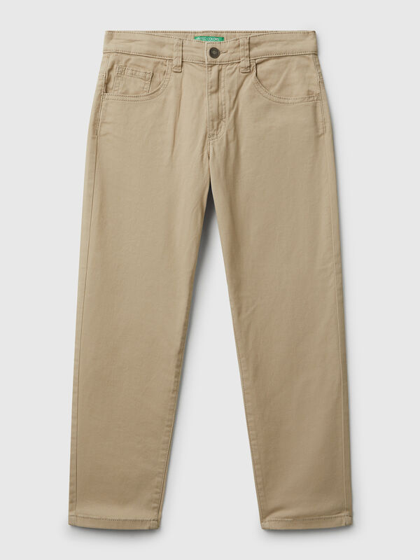 Pantaloni in cotone stretch Bambino