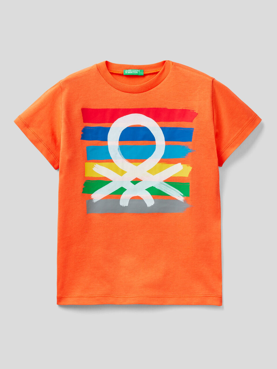 T-shirt 100% cotone con logo image number 1