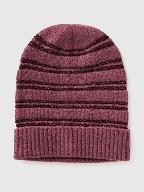 Berretto con lurex Donna