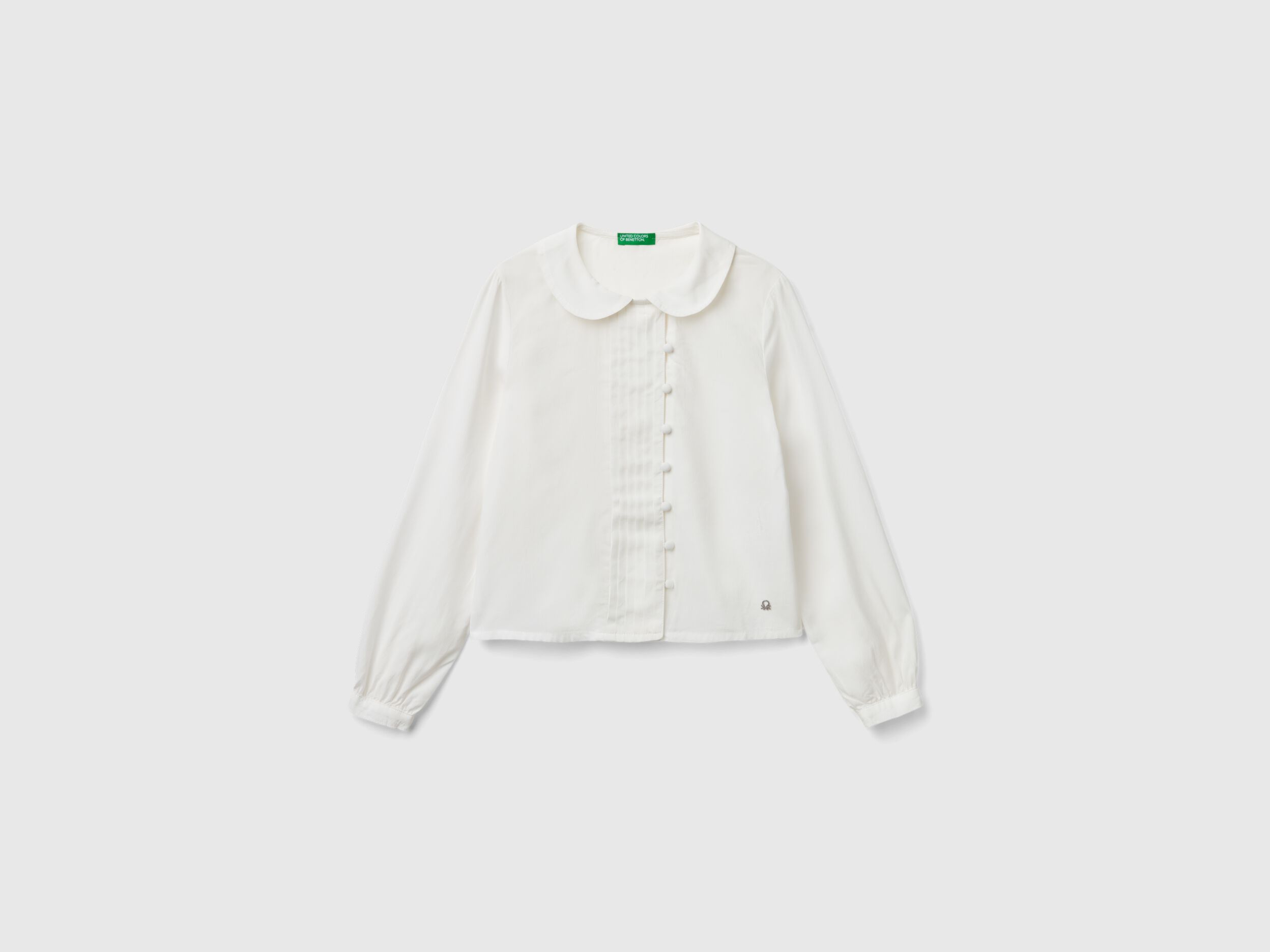 Camicia bianca bambina benetton sales