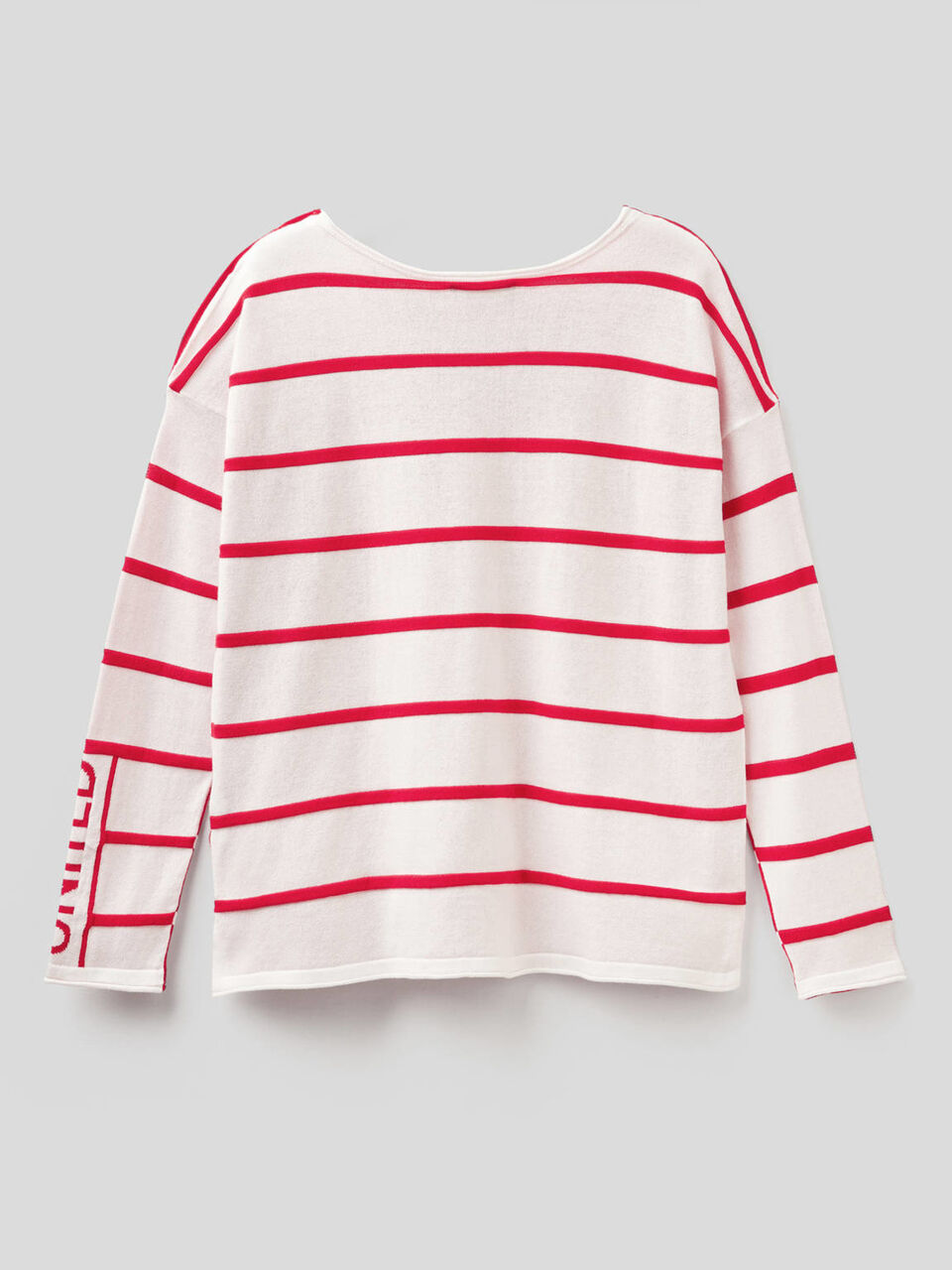 Maglia a righe in 100% cotone image number 2