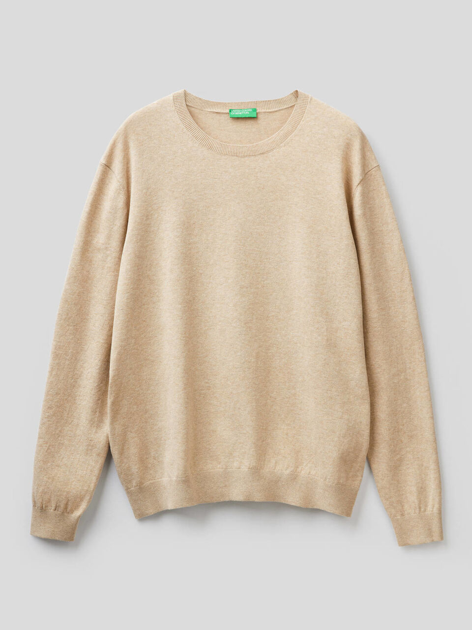 Maglia girocollo in misto cotone image number 1