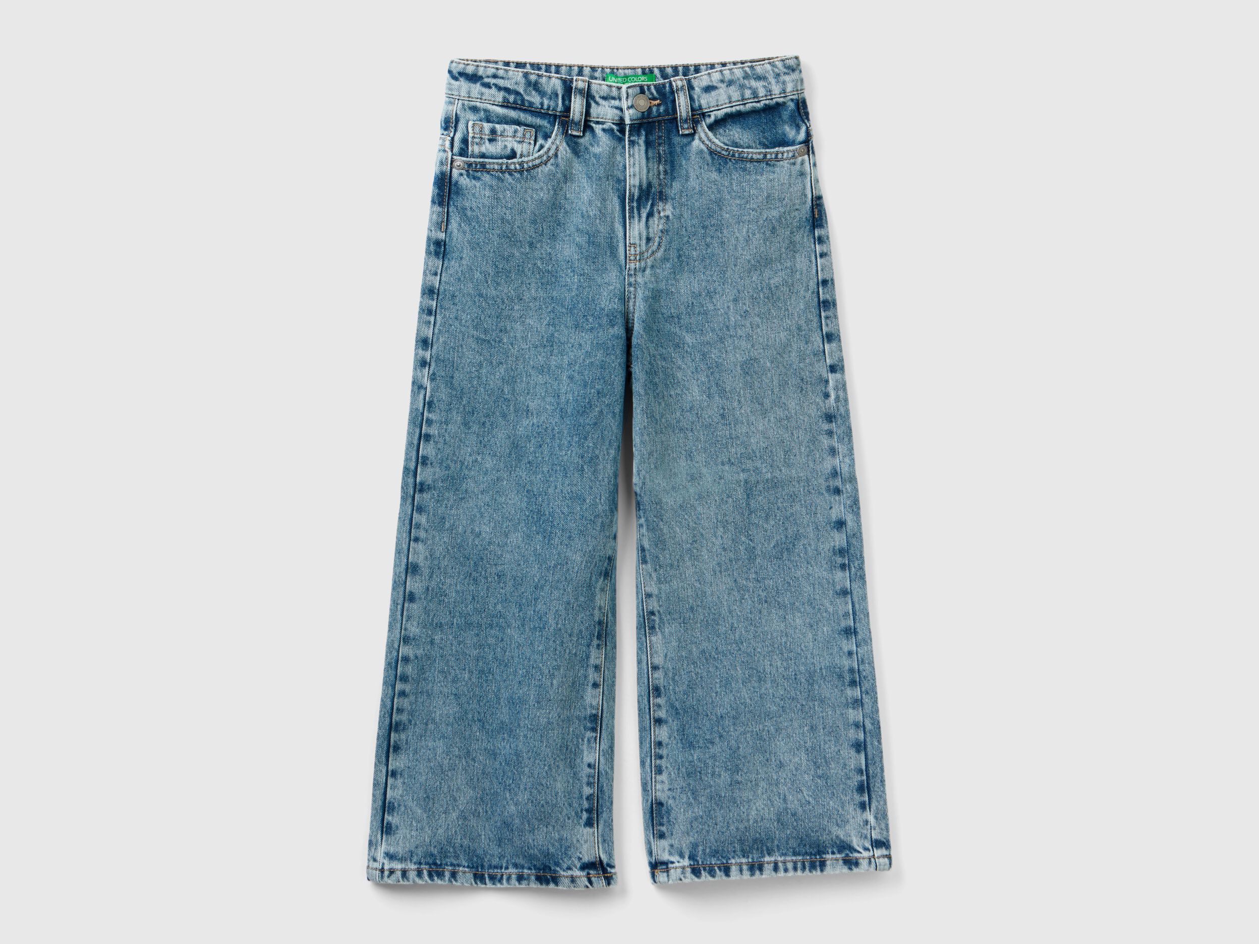 Jeans wide fit a vita alta