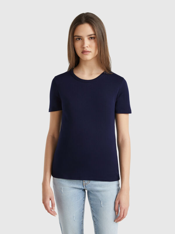 T-shirt in cotone a fibra lunga Donna