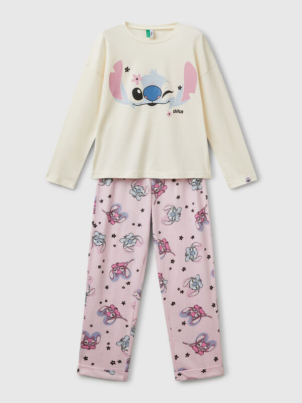 Pigiama fluido con stampa Stitch ©Disney Bambina