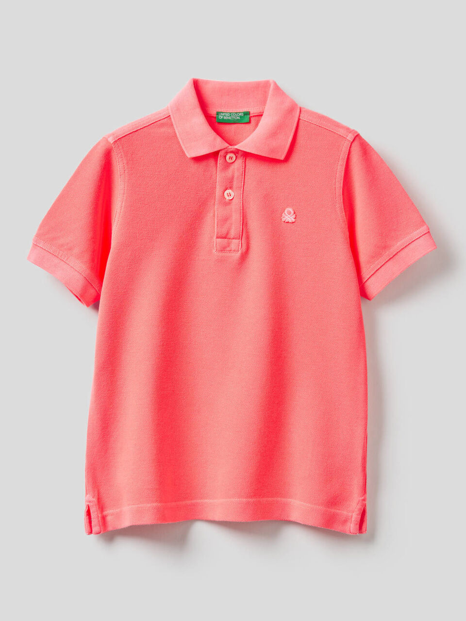 Polo fluo in puro cotone image number 1