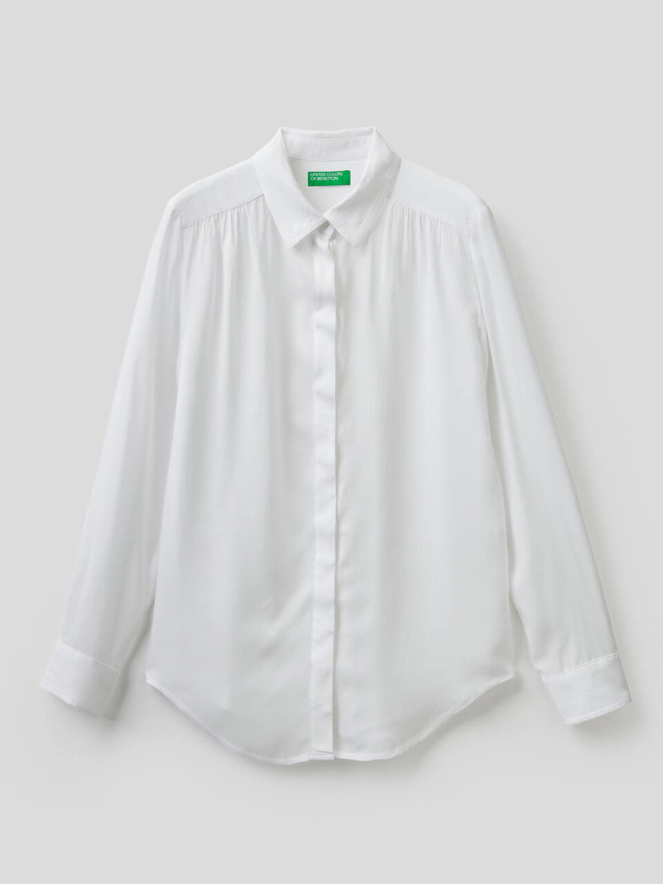 Camicia fluida con arricciature image number 1