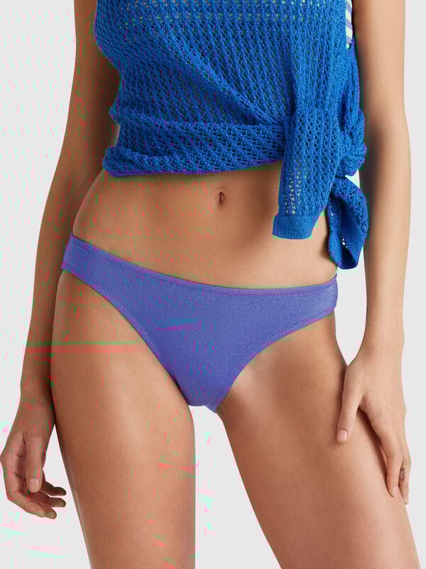 Slip mare con lurex Donna