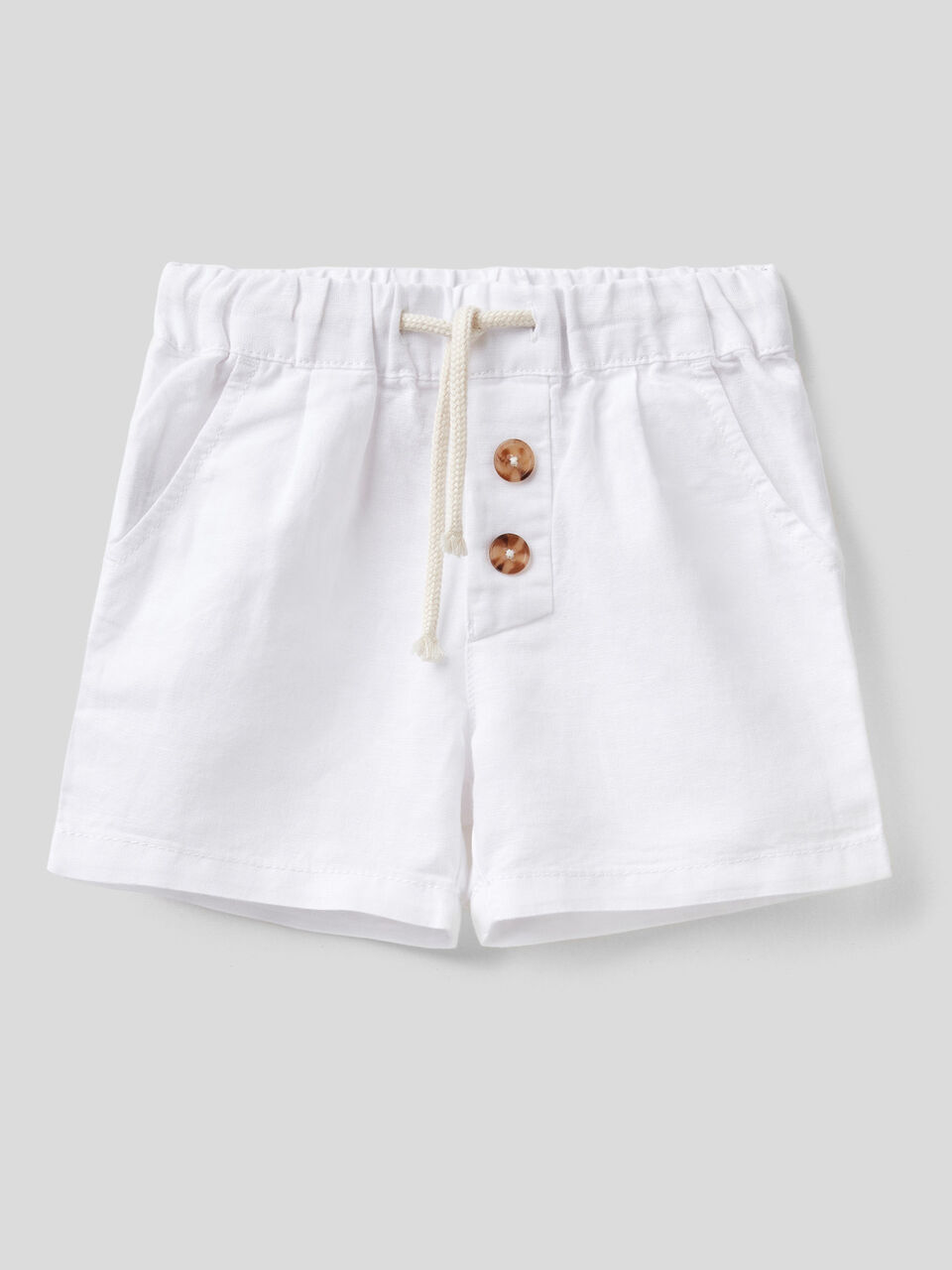 Pantaloncini in misto lino image number 1