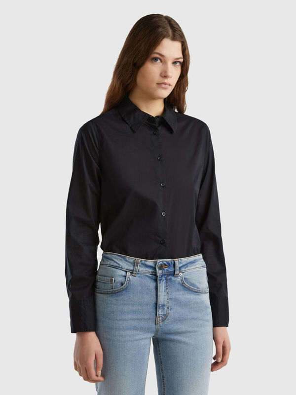 Camicia regular fit in cotone leggero Donna