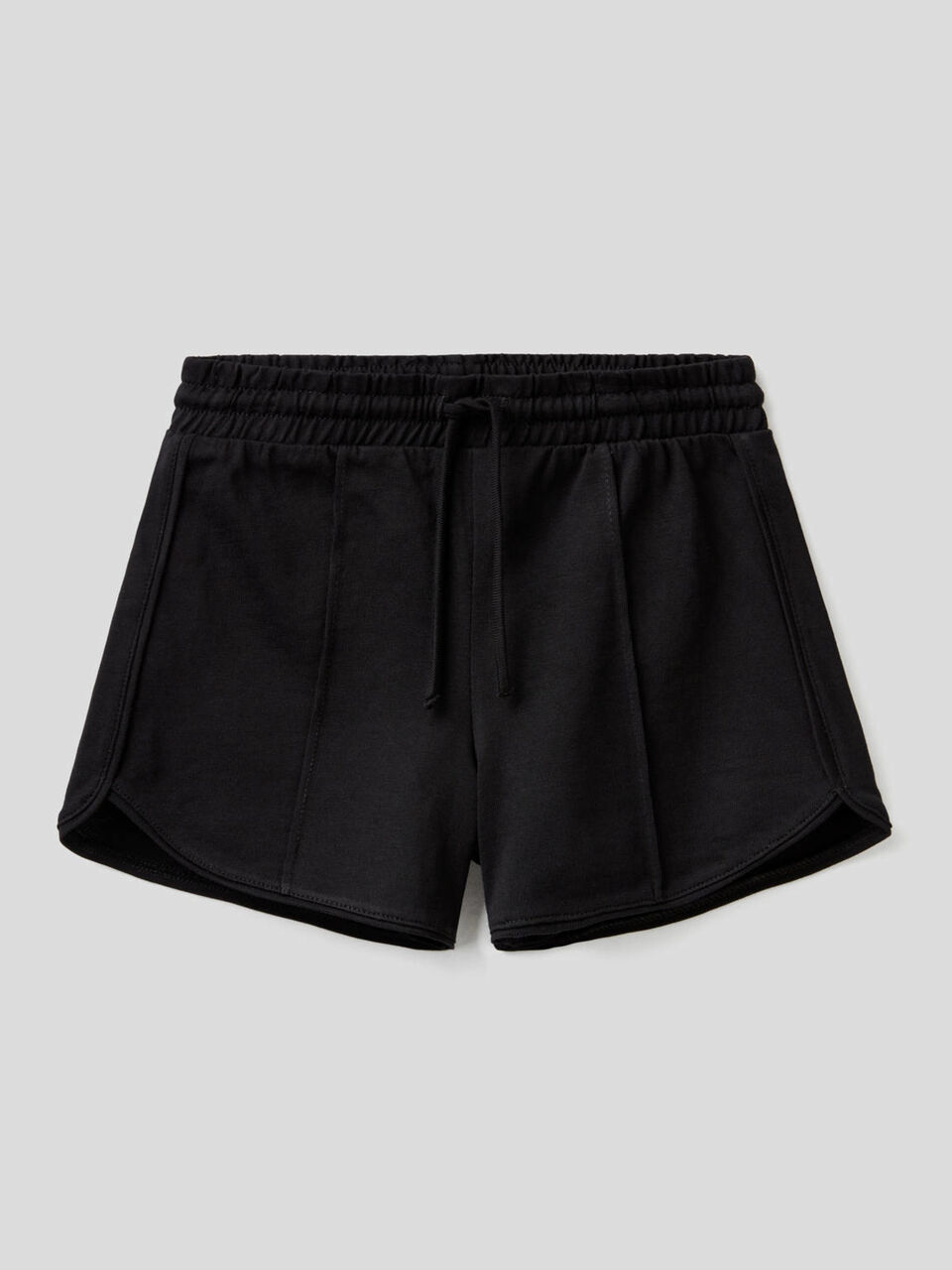 Shorts tinta unita in puro cotone image number 1