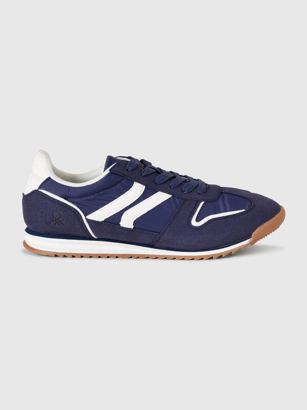 Sneakers basse effetto scamosciato Uomo