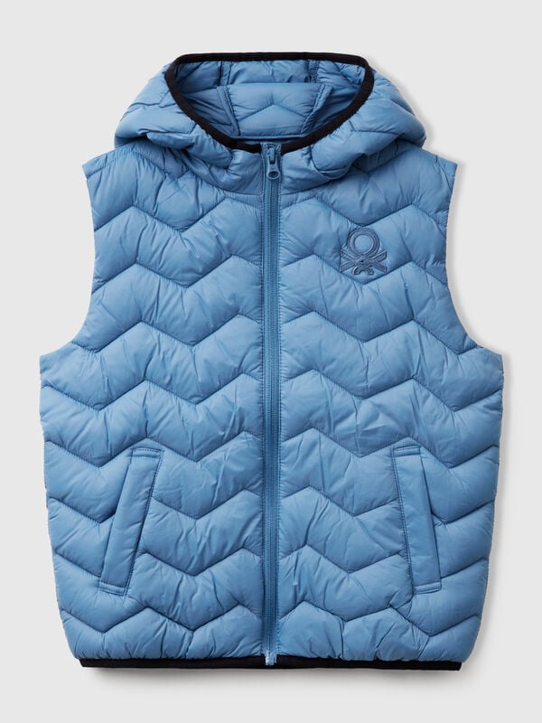 Gilet imbottito con cappuccio Bambino