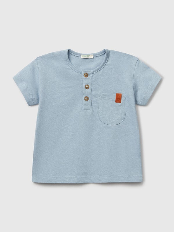 T-shirt con scollo serafino Baby