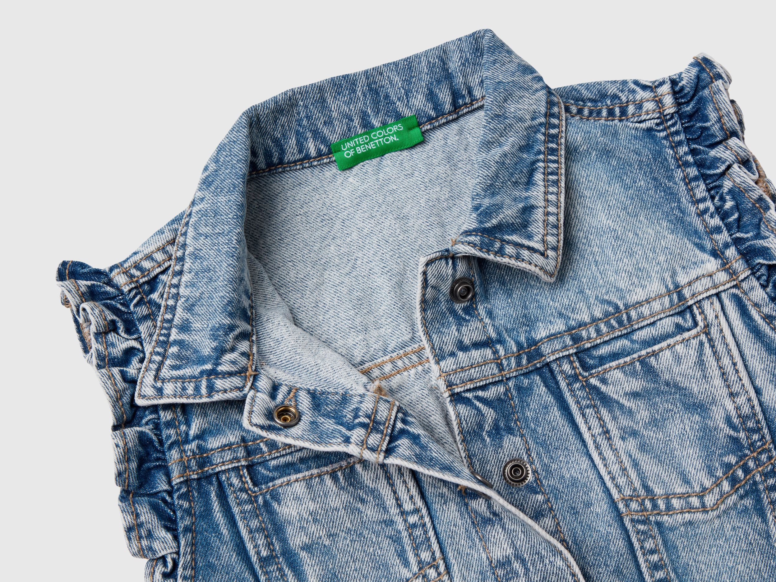Giubbino jeans bambino benetton clearance