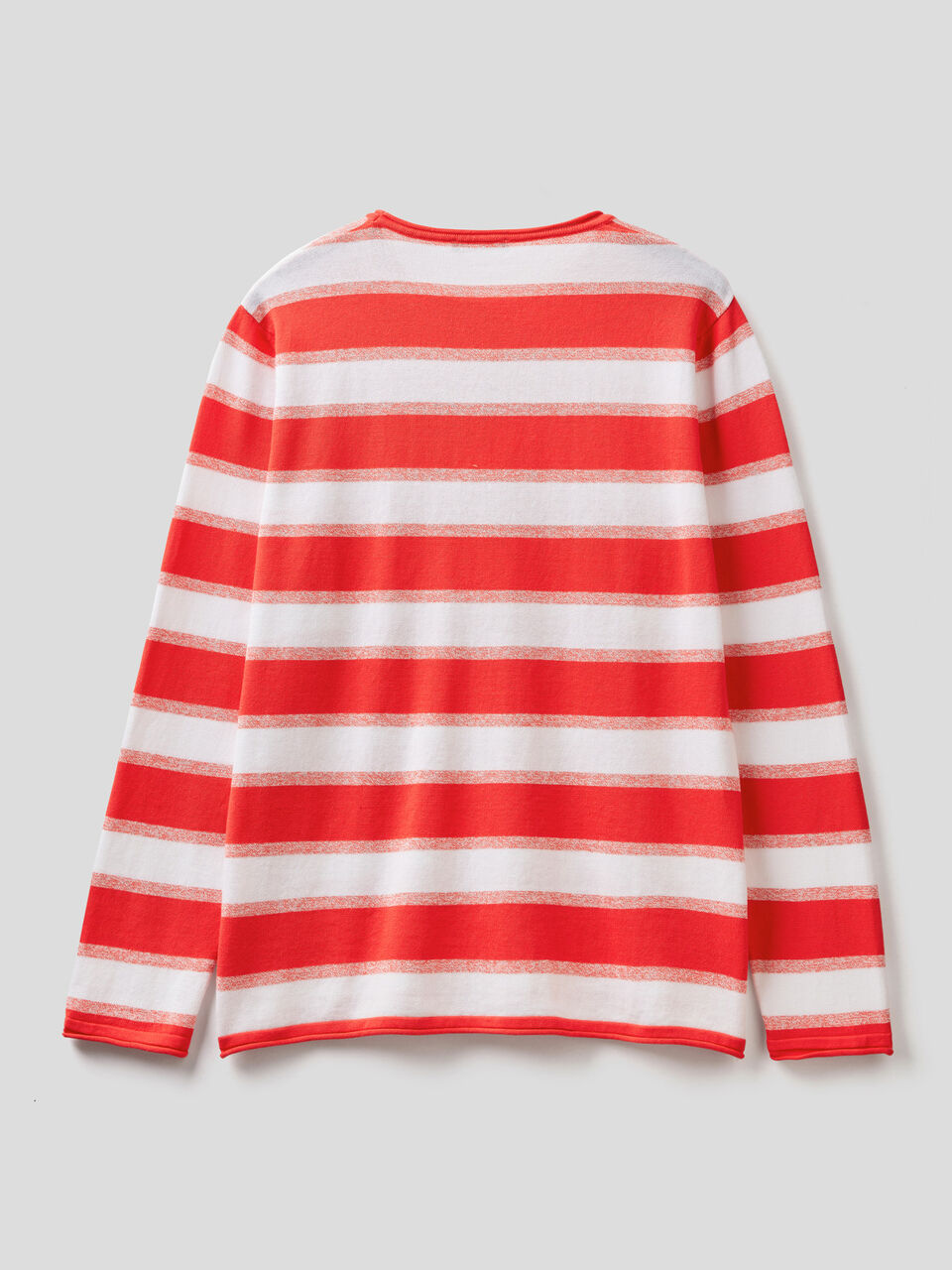 Maglione a righe 100% cotone image number 2