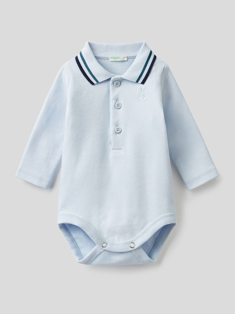 Body a polo in 100% cotone image number 1