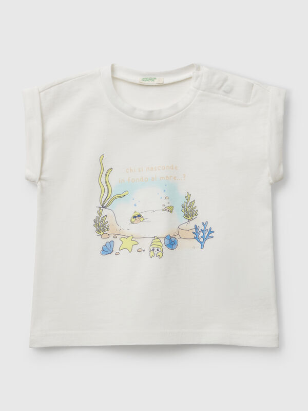 T-shirt a manica corta con stampa Baby