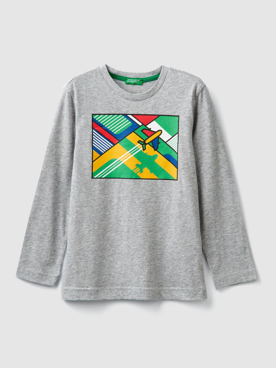 T-shirt in cotone con stampe image number 1