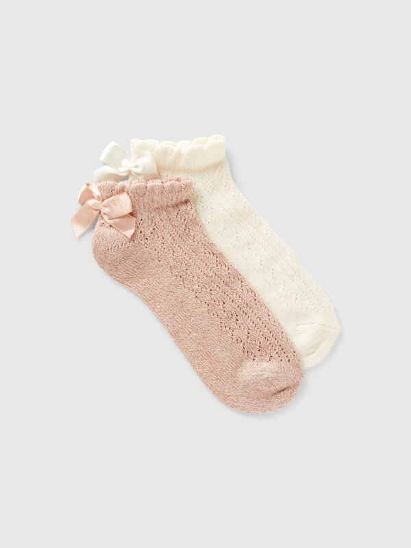 Calzini corti con fiocchetto Bambina