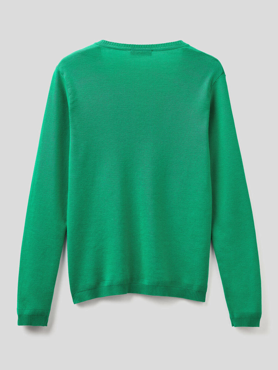 Maglia in puro cotone con scollo a V image number 2
