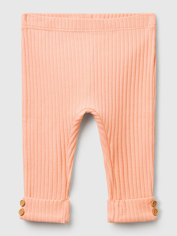 Leggings in cotone stretch Baby