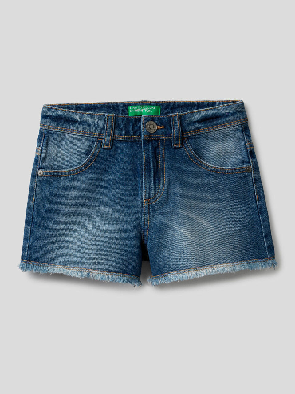 Shorts in denim di 100% cotone image number 1