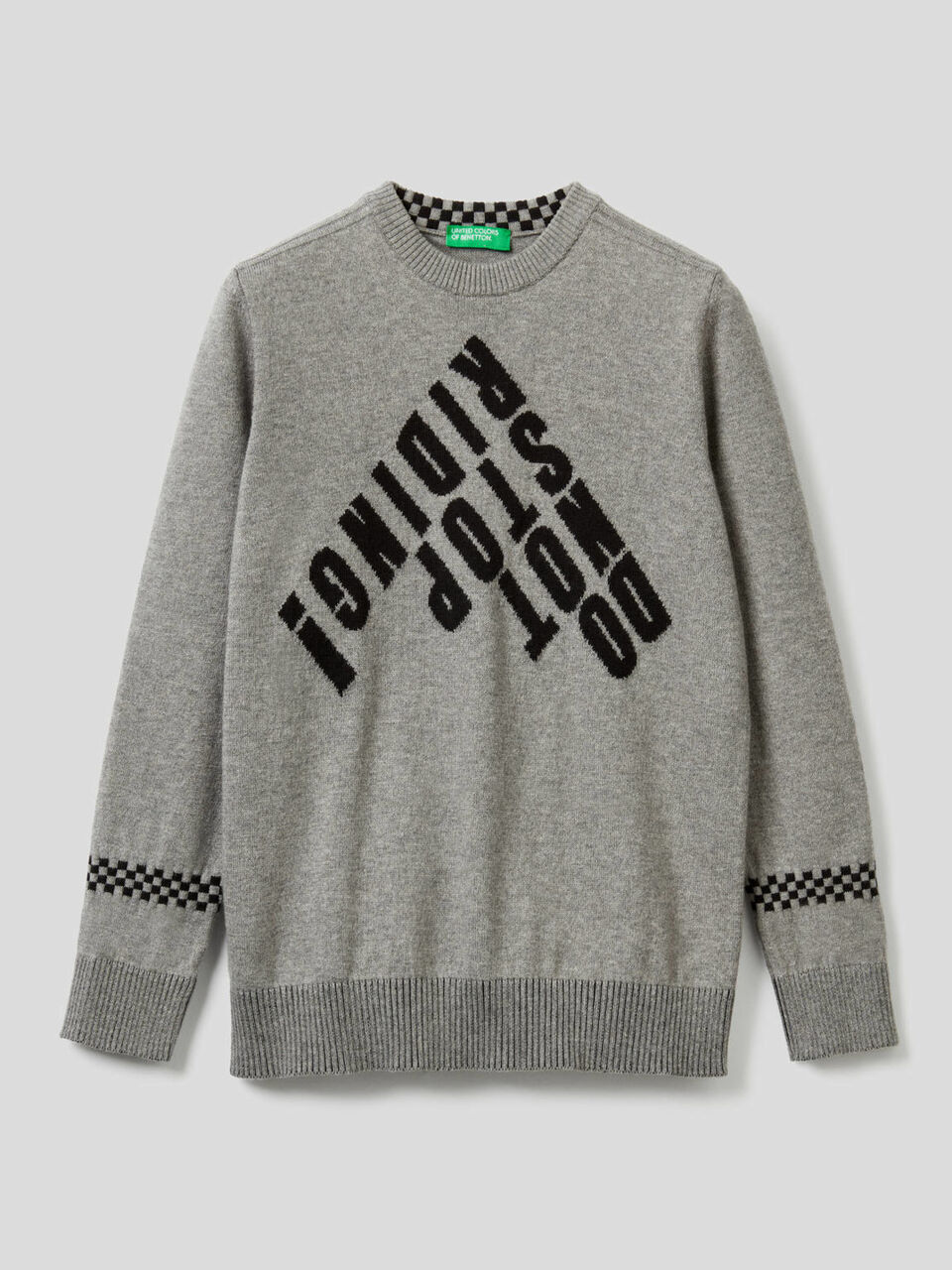 Maglia con dettagli ad intarsio image number 1