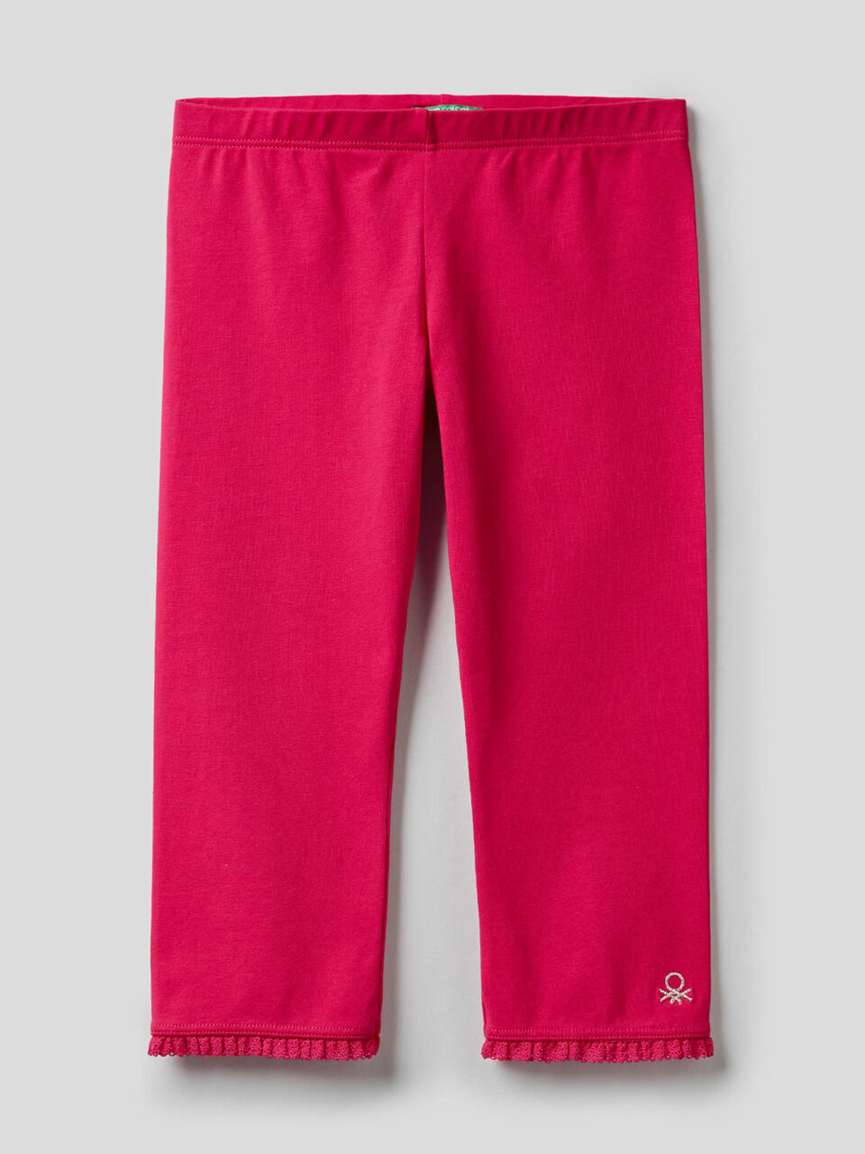 Leggings a 3/4 in cotone elasticizzato image number 1