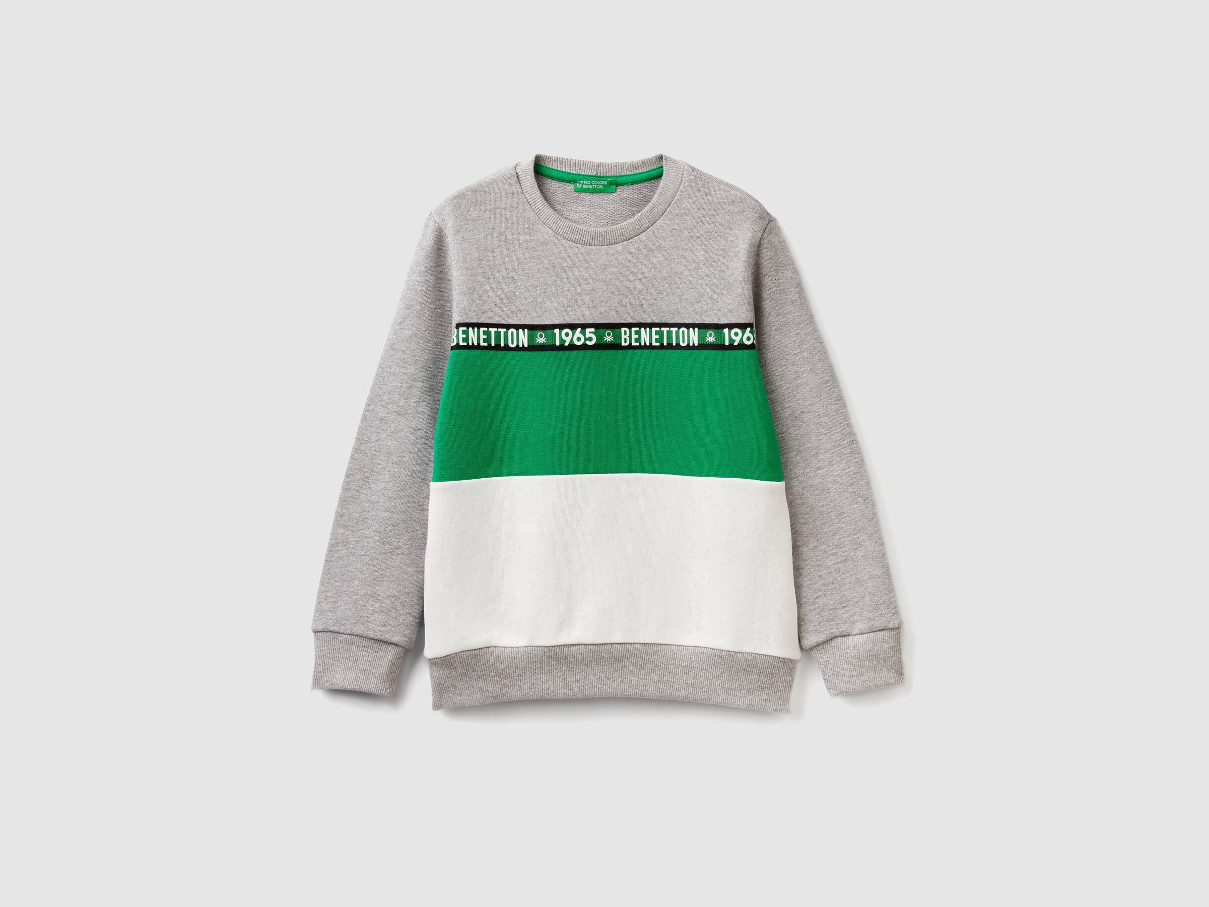 Felpa girocollo color block image number null
