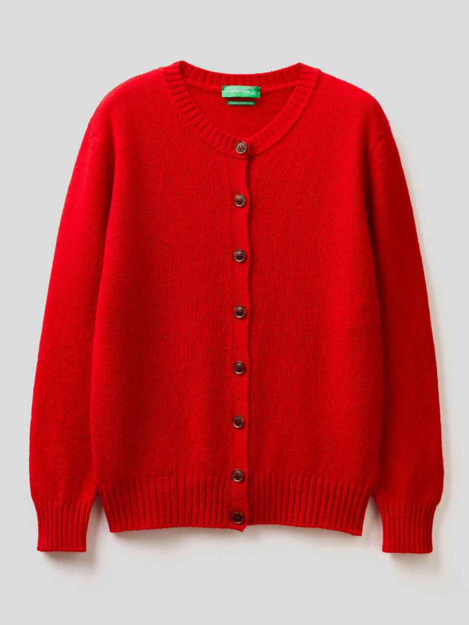 Cardigan in pura lana Shetland image number 1
