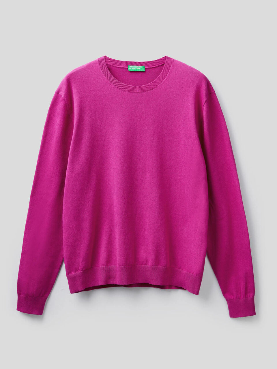 Maglia girocollo in misto cotone image number 1