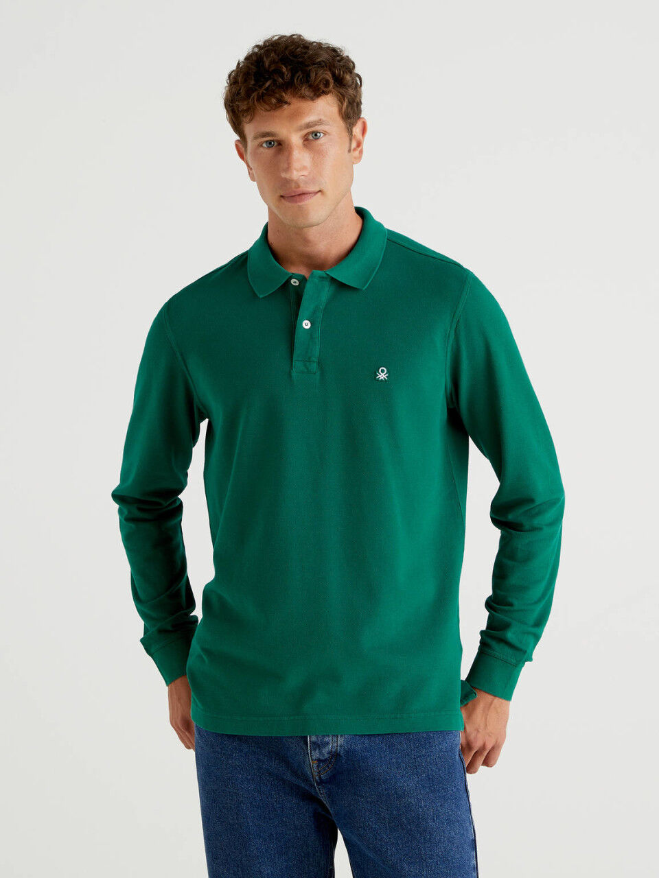 polo manica lunga benetton