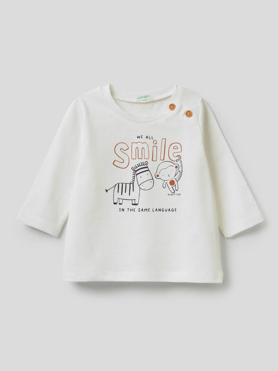 T-shirt in cotone biologico con stampa image number 1