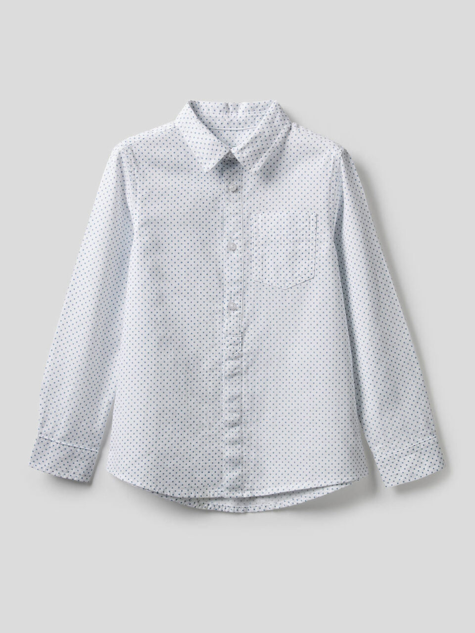 Camicia a manica lunga in puro cotone image number 1