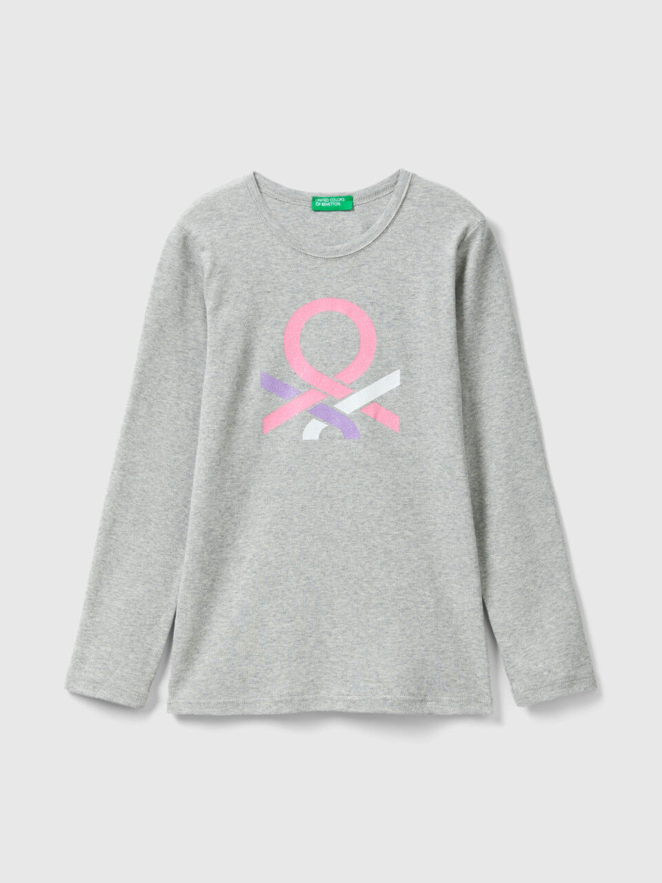 Benetton t shirt manica top lunga bambina