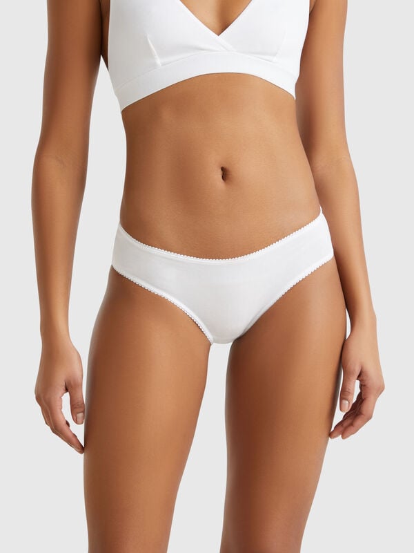 Slip basici in cotone stretch Donna