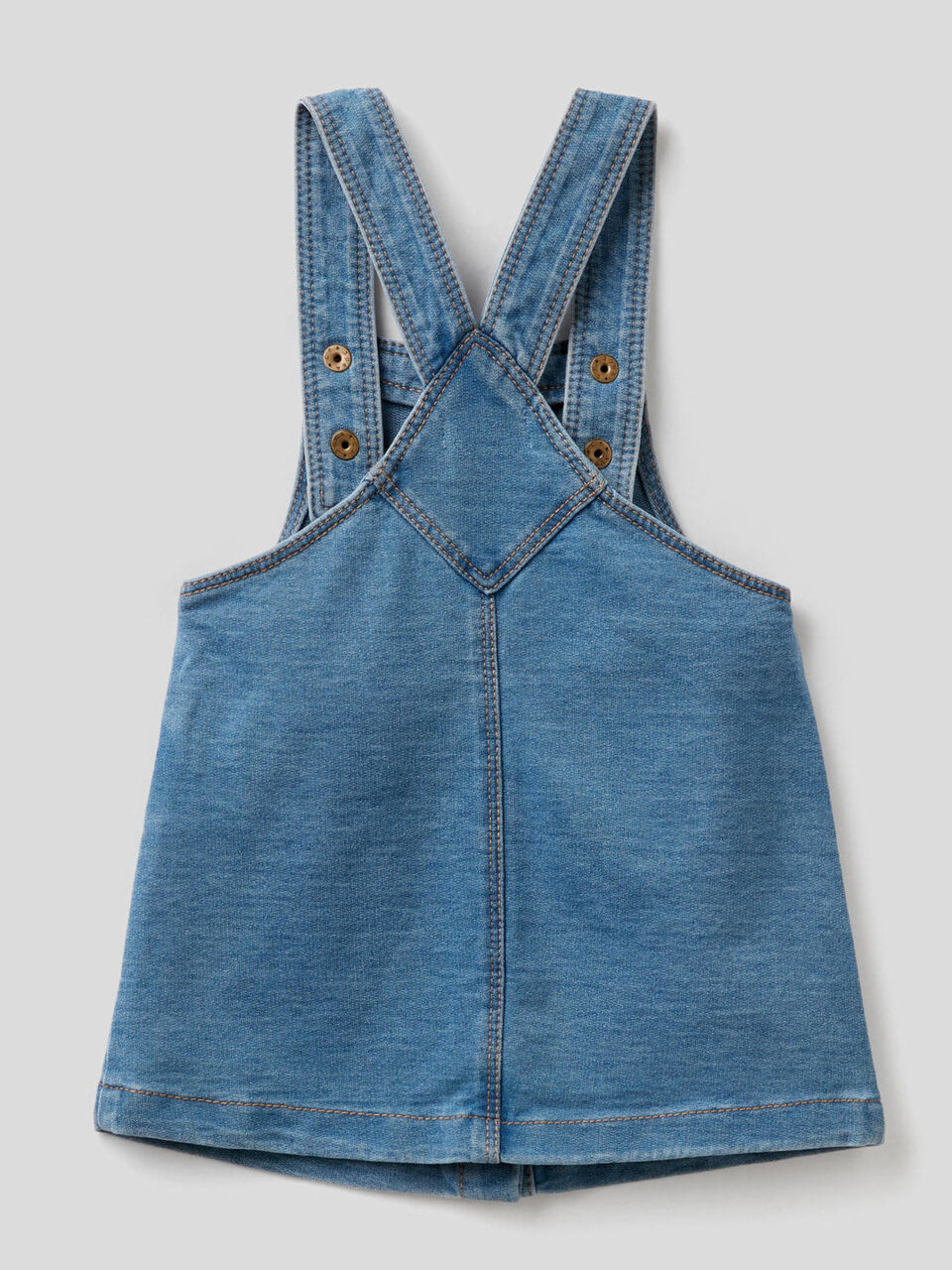 Gonna salopette effetto denim image number 2