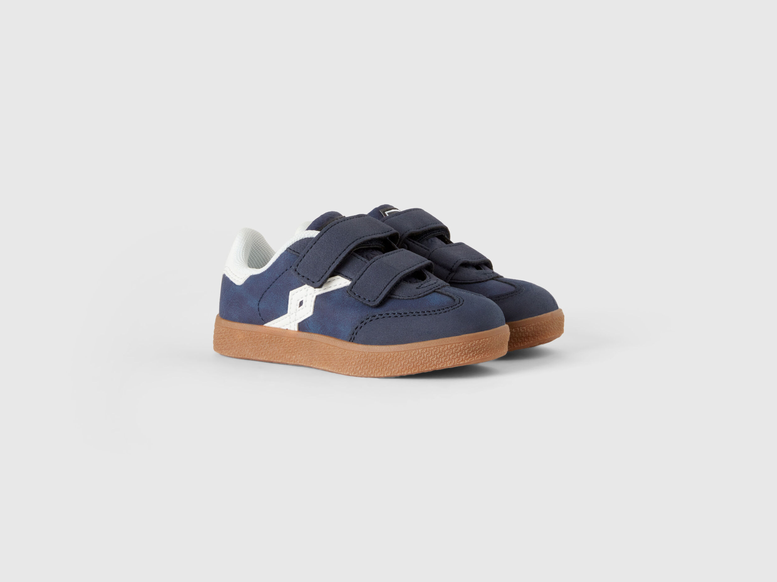 Sneakers in tessuto spalmato Blu Bambino Benetton
