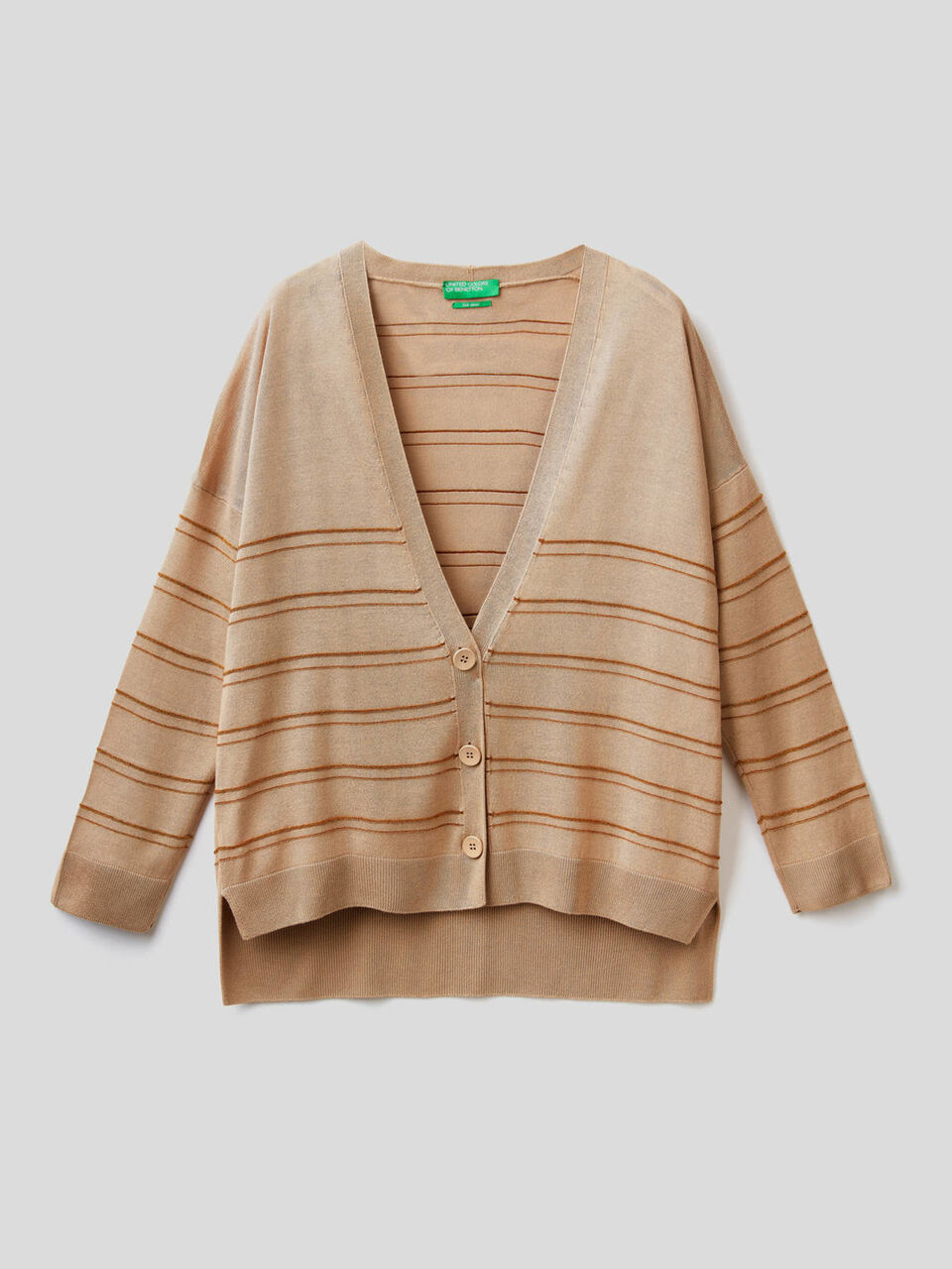 Cardigan in misto seta image number 1