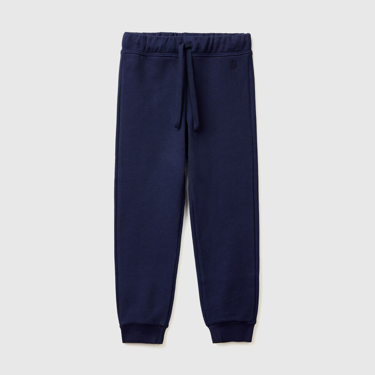 Pantaloni in felpa di cotone bio Blu Scuro Bambina Benetton