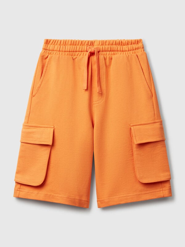 Shorts cargo in felpa leggera Bambino