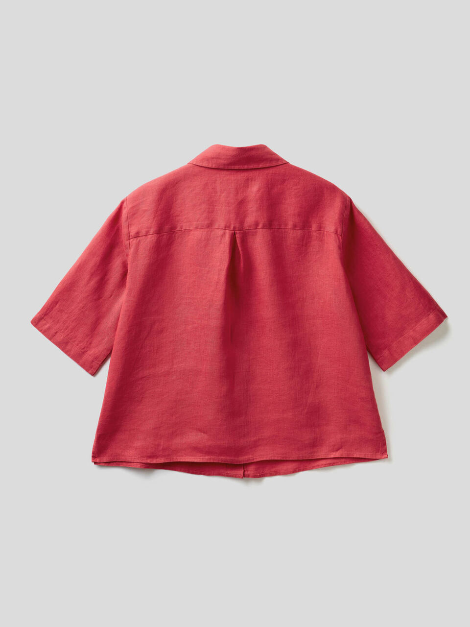 Camicia corta in puro lino image number 2