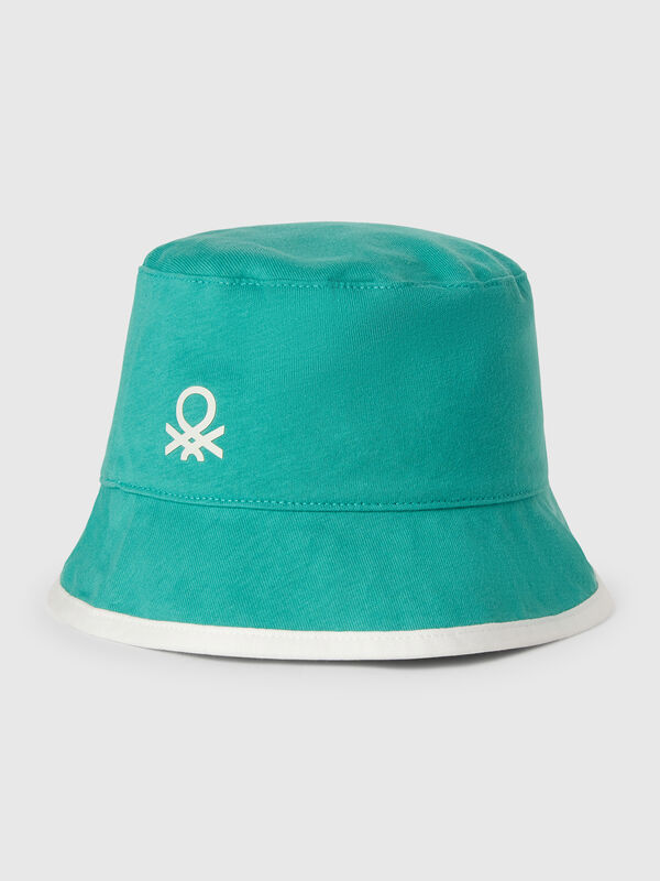 Cappello reversibile con stampa tropicale Bambino